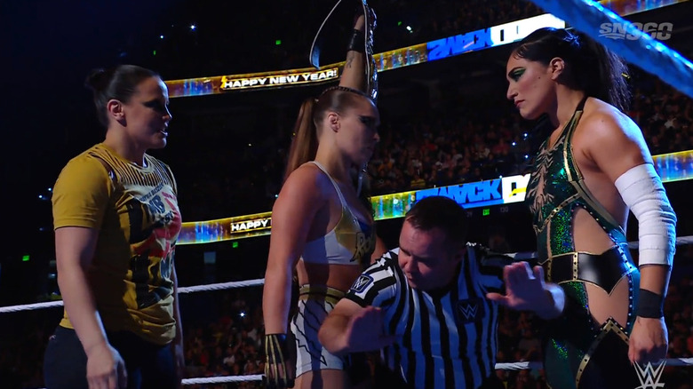 The two women in the ring