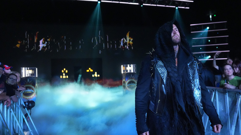 Aleister Black's entrance