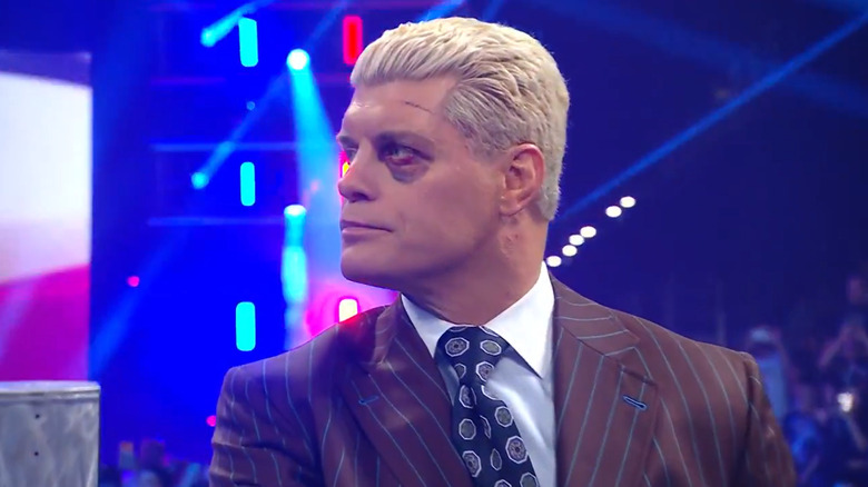 Cody Rhodes enters the ring