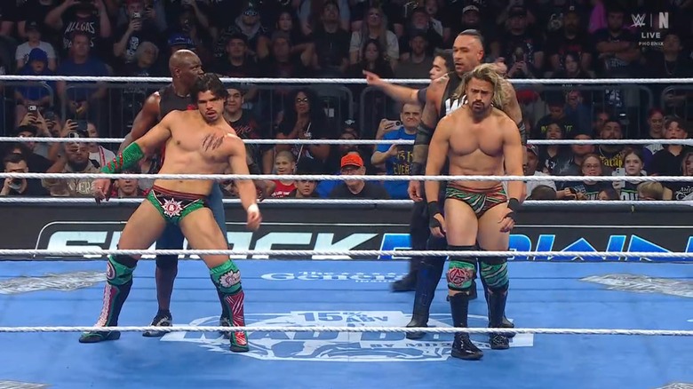 All four men in the ring