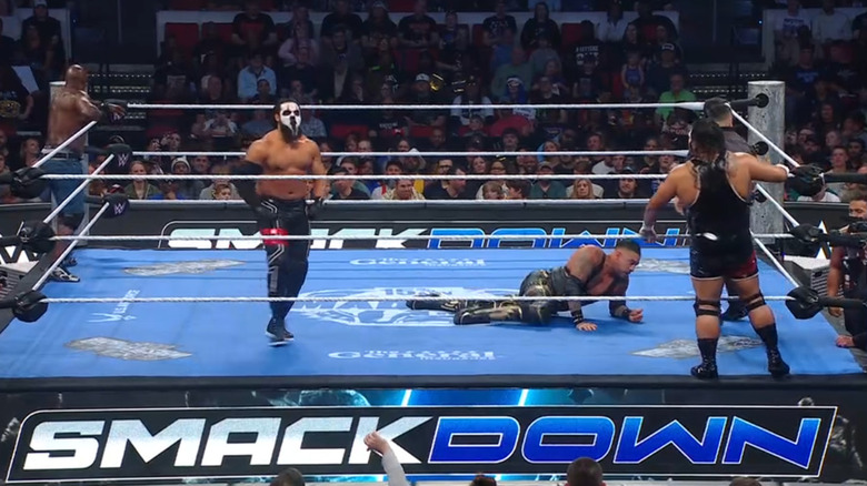 All four men in the ring