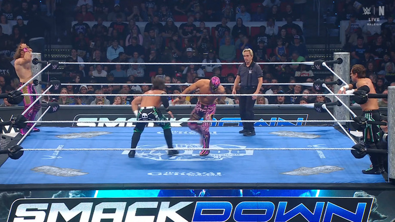 All four men in the ring