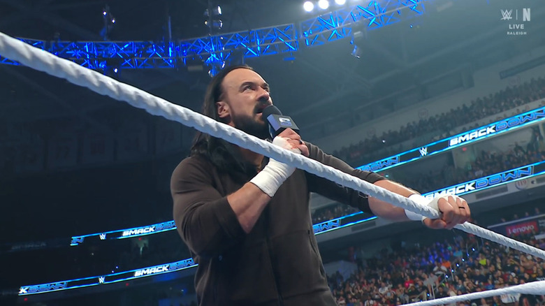 McIntyre speaking in the ring