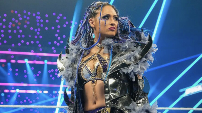 Giulia posing in the ring