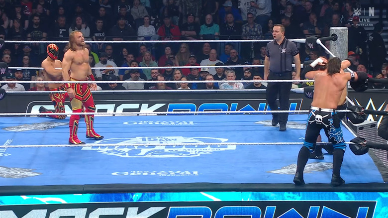 Frazer and Sabin in the ring