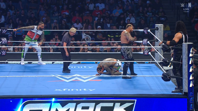 All four men in the ring