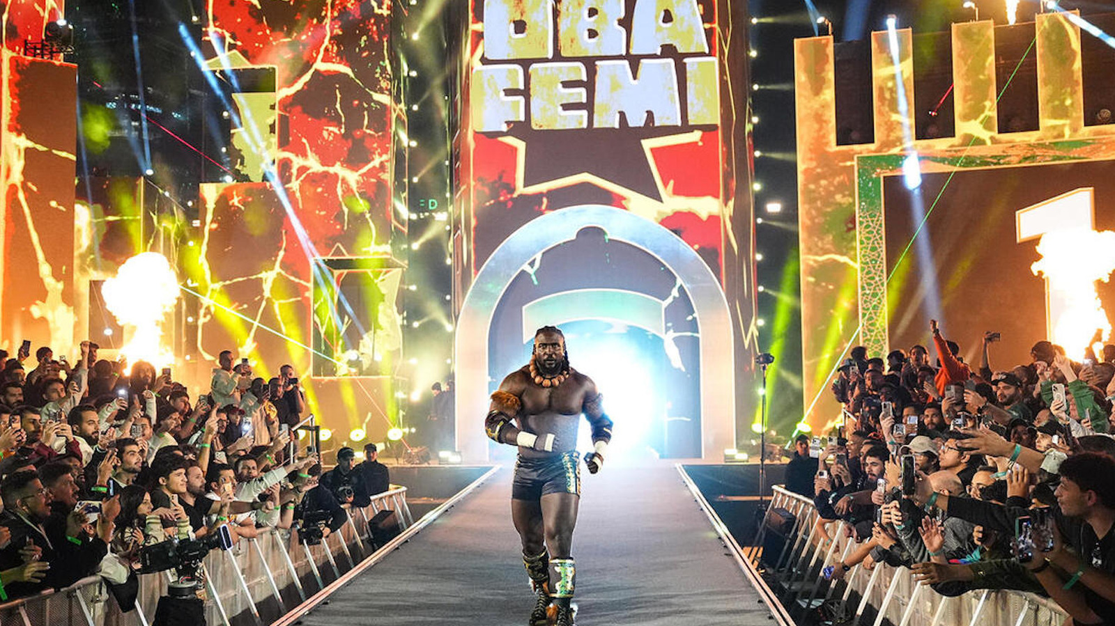 Oba Femi Squashes Kit Wilson, Wins In-Ring Main Roster TV Debut