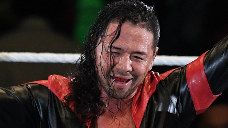 Shinsuke Nakamura looking into the crowd