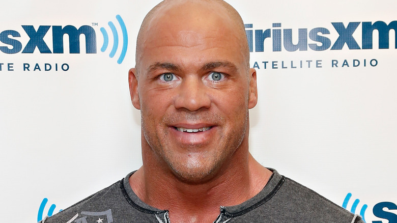 Kurt Angle posing