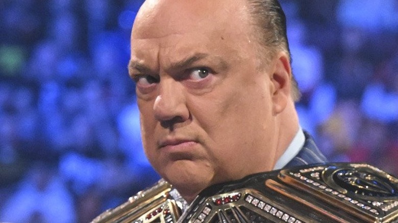 Paul Heyman looking suspiciously