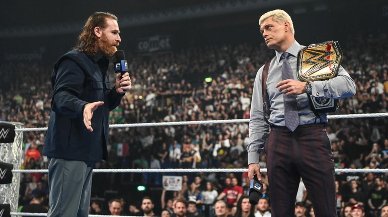 Sami Zayn and Cody Rhodes on WWE SmackDown