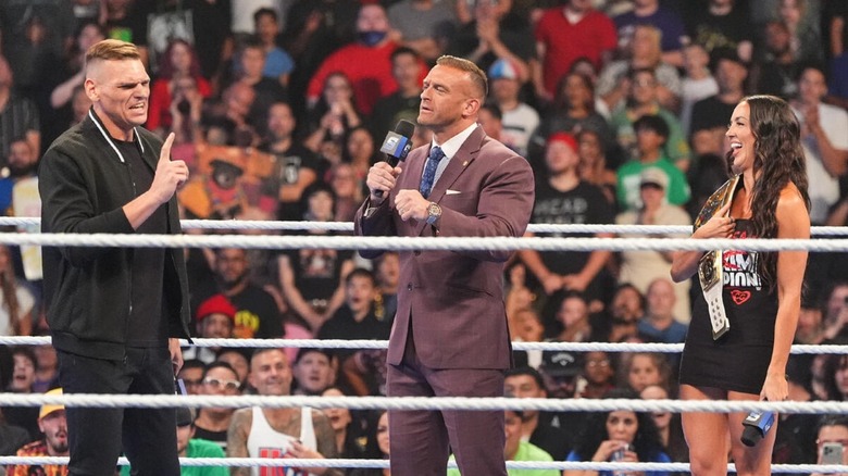 GUNTHER, Nick Aldis, and Chelsea Green on WWE SmackDown