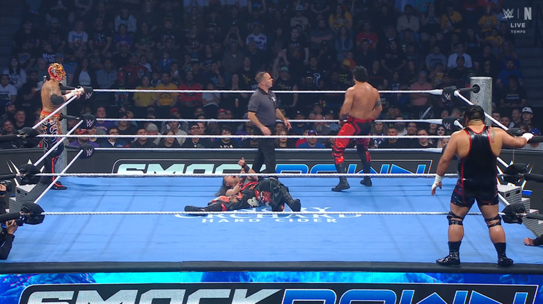 All four men in the ring