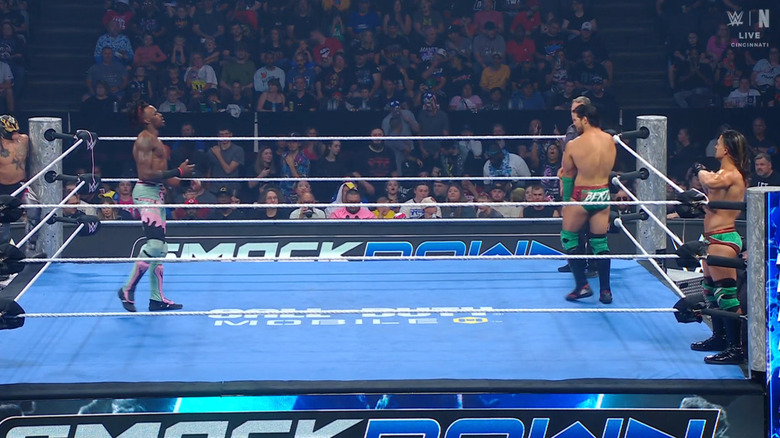 All four men in the ring