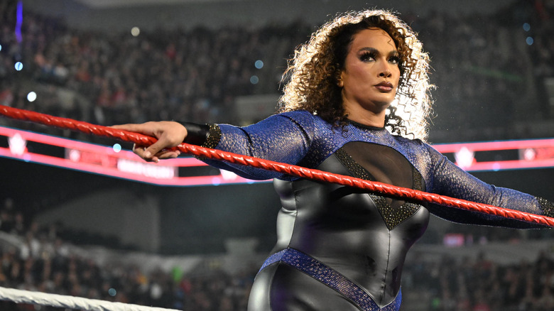 Nia Jax poses in the ring