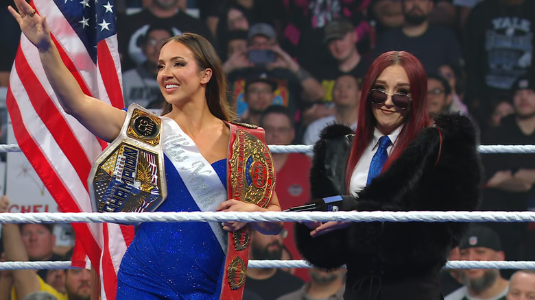 Green and Fyre in the ring