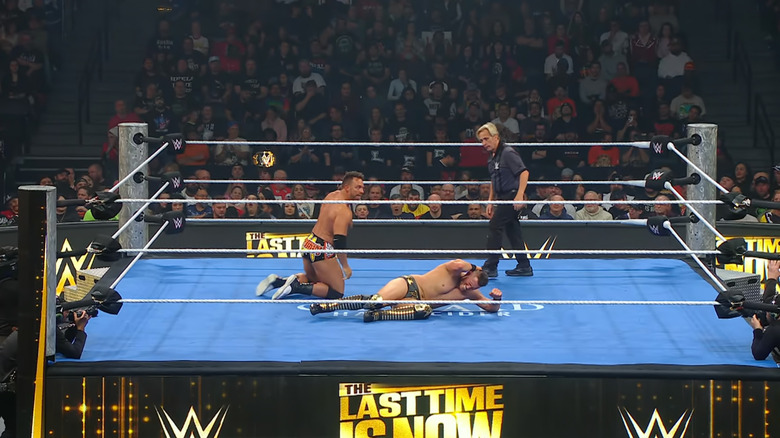 Knight and The Miz in the ring