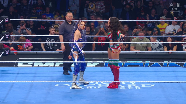 Green getting in Giulia's face