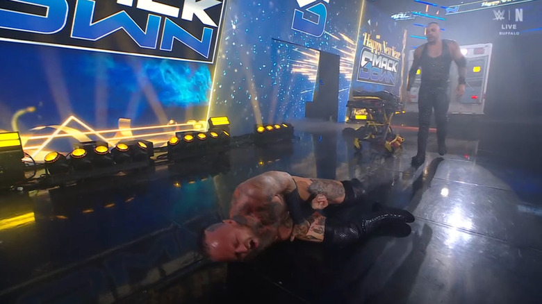 Priest and Black at the top of the entrance ramp