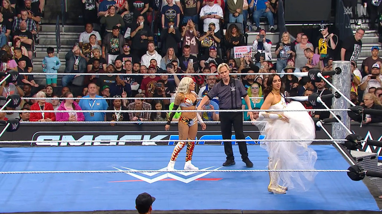 Vega and Green in the ring