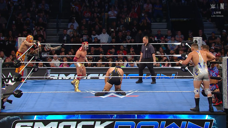 The six men in the ring