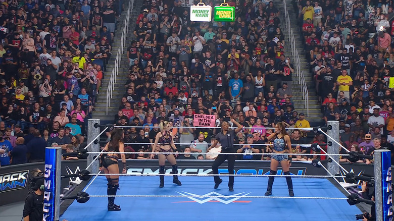 The three women in the ring