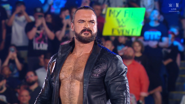 McIntyre standing on the ropes