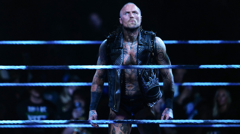 Black standing in the ring