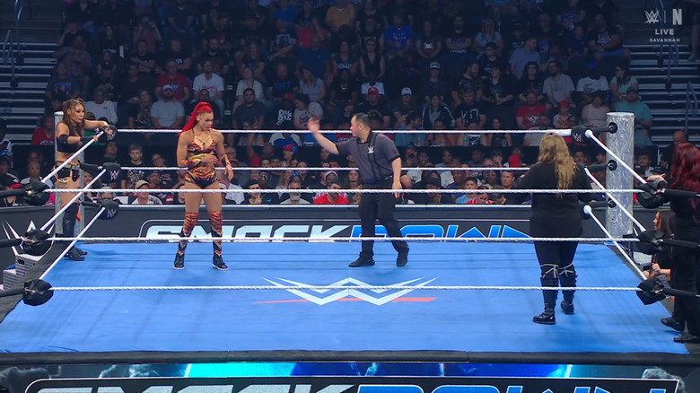 The four women in the ring