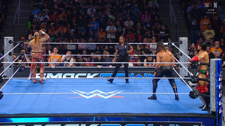 The four men in the ring