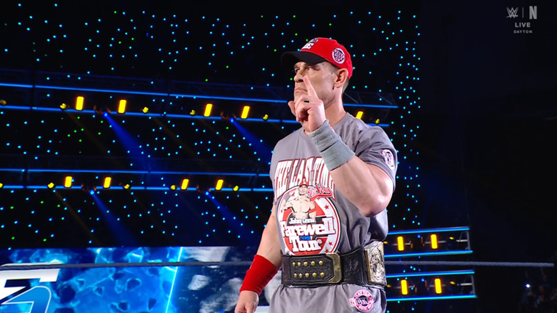 Cena speaking in the ring