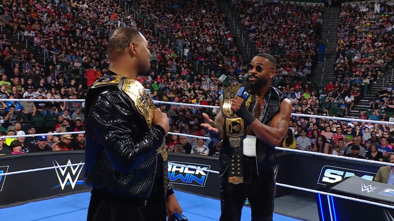 The Profits speaking in the ring