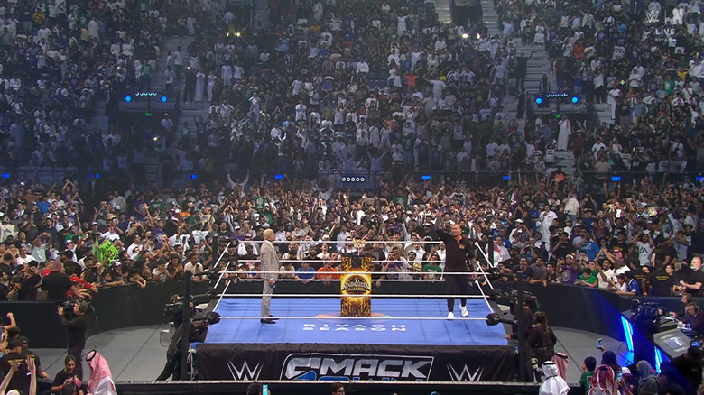 Rhodes and Orton both inside the ring