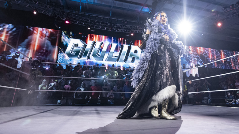 Giulia standing in the ring
