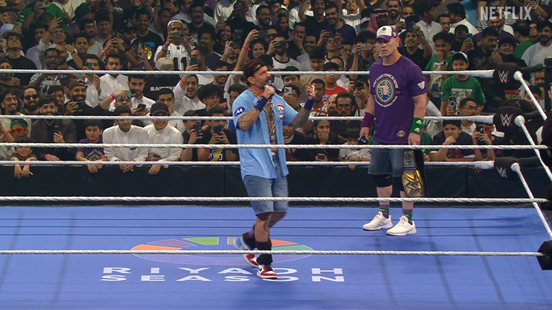 Punk and Cena in the ring