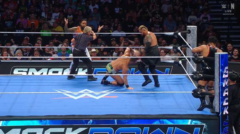 All four men in the ring