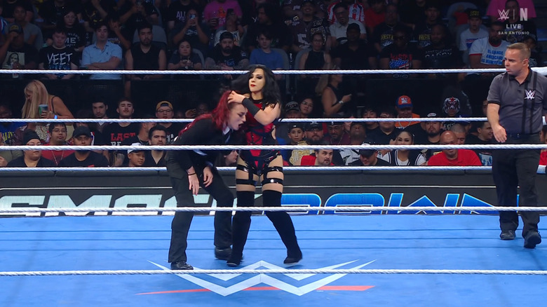 Fyre and Vaquer in the ring