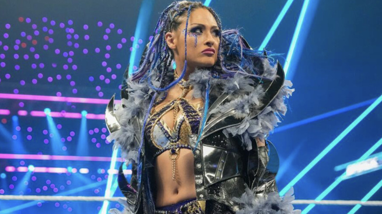 Giulia posing in the ring