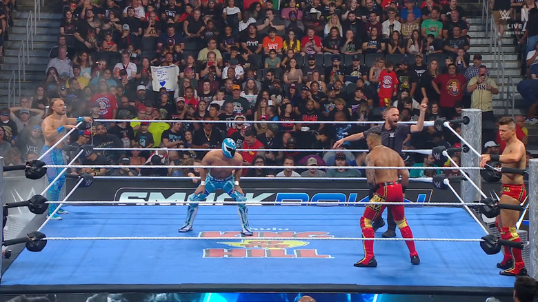 The four men in the ring