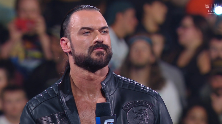 McIntyre standing in the ring
