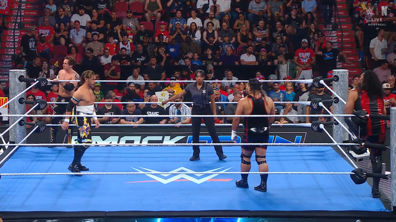 All four men in the ring