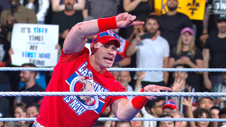 Cena posing in the ring