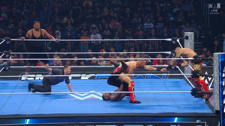 All four men in the ring