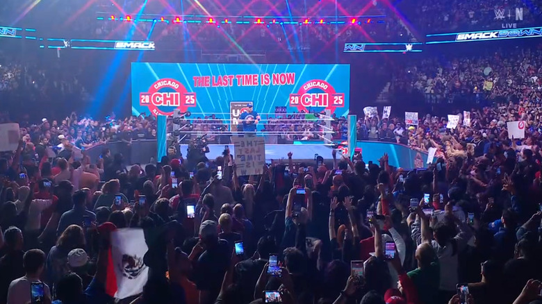 Cena standing in the ring