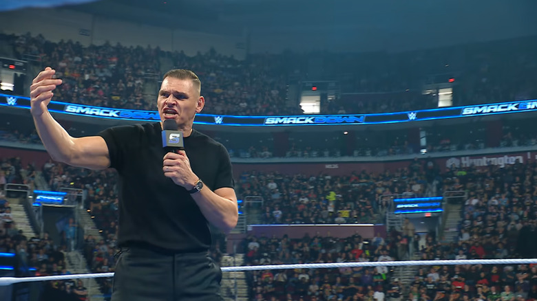 GUNTHER talking inside the ring