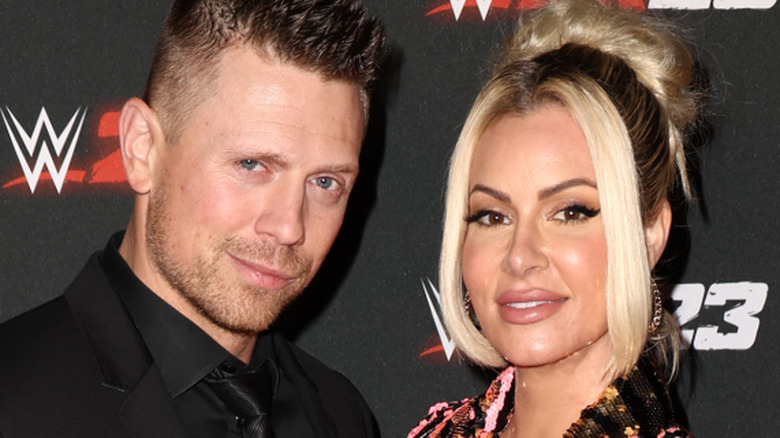 The Miz and Maryse Ouellet attend WWE 2K23 Launch Event at El Segundo Brewing Company on March 16, 2023 in El Segundo, California.