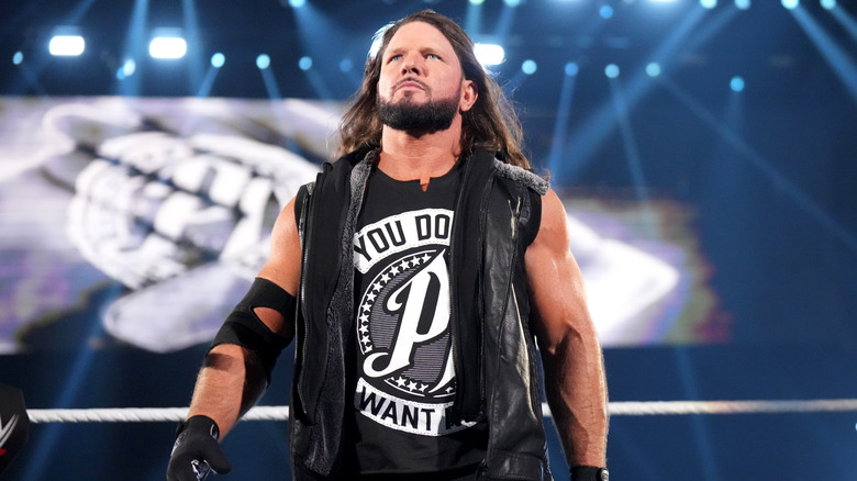 AJ Styles in the ring