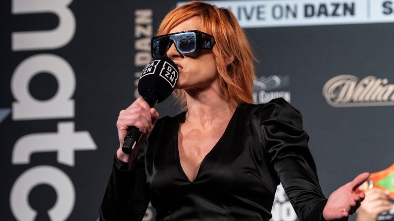 Becky Lynch speaking
