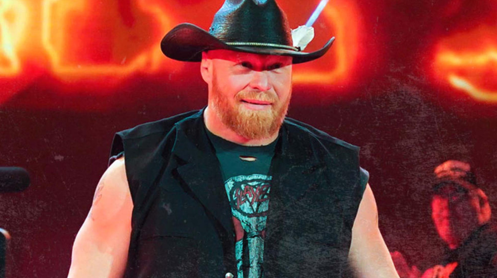 WWE Star Brock Lesnar Sings Along Onstage With Country Music Artist