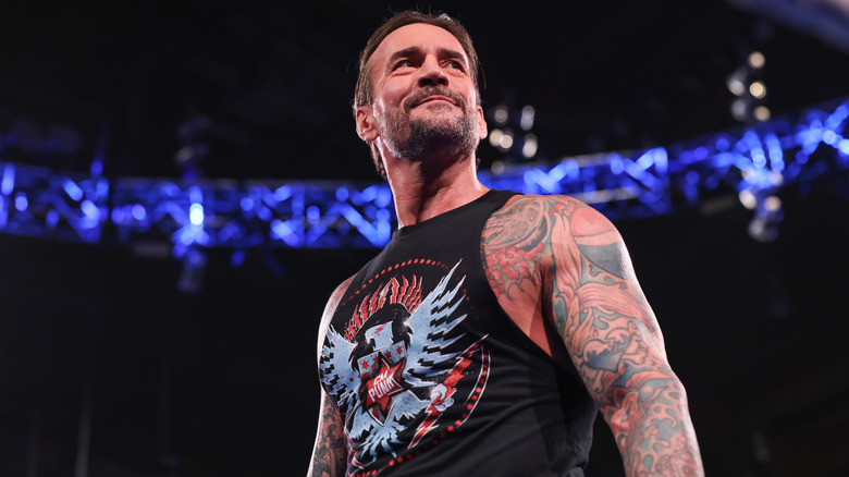 CM Punk looking away